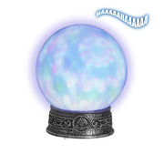 Op deze afbeelding zie je een Decoratie, van het merk Widmann. Funky Glazen Bol Met Licht En Caleidoscoop