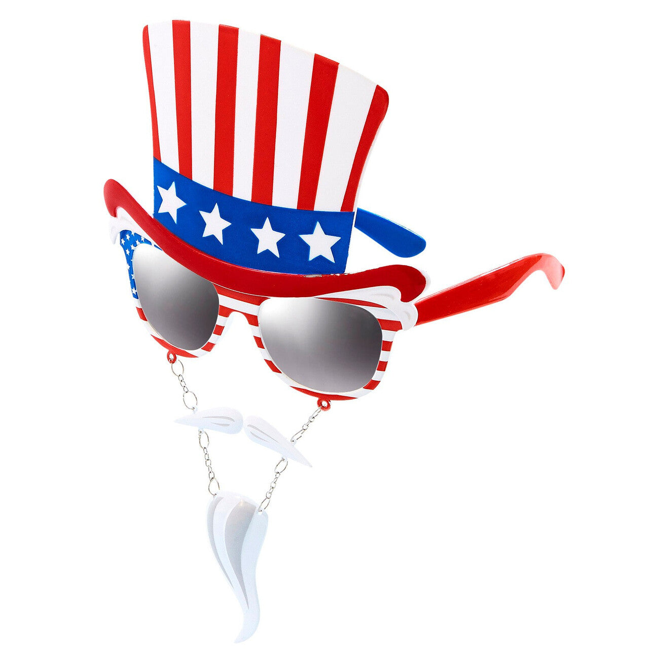 Op deze afbeelding zie je een Accessoires, van het merk Widmann. USA Bril Uncle Sam