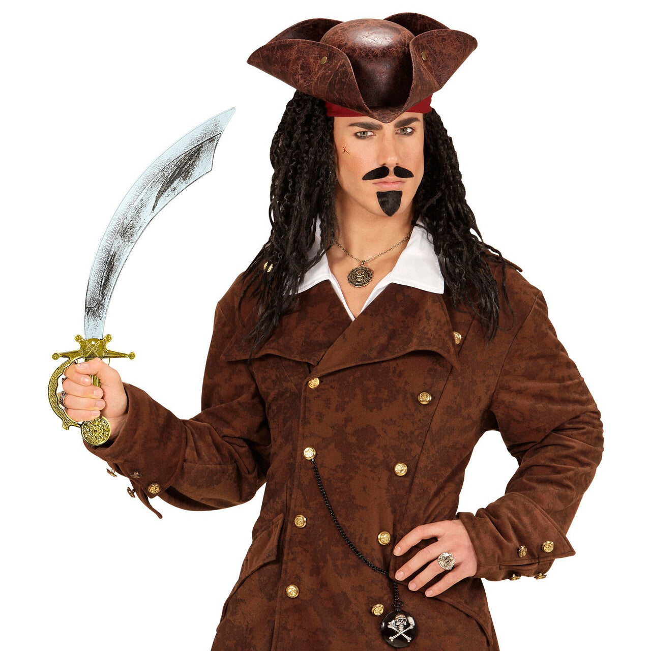 Op deze afbeelding zie je een Accessoires, van het merk Widmann. Piraten Zwaard Oudheid