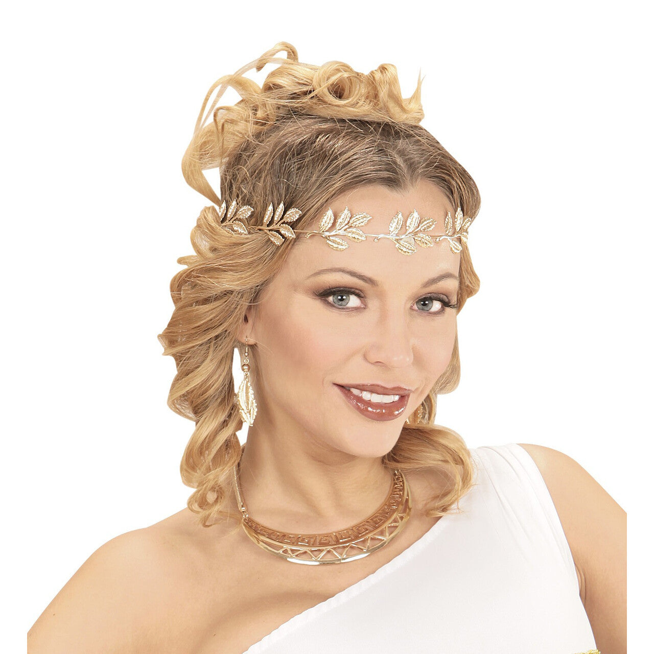 Op deze afbeelding zie je een Accessoires, van het merk Widmann. Romana Ketting Goud Grieks Romeins