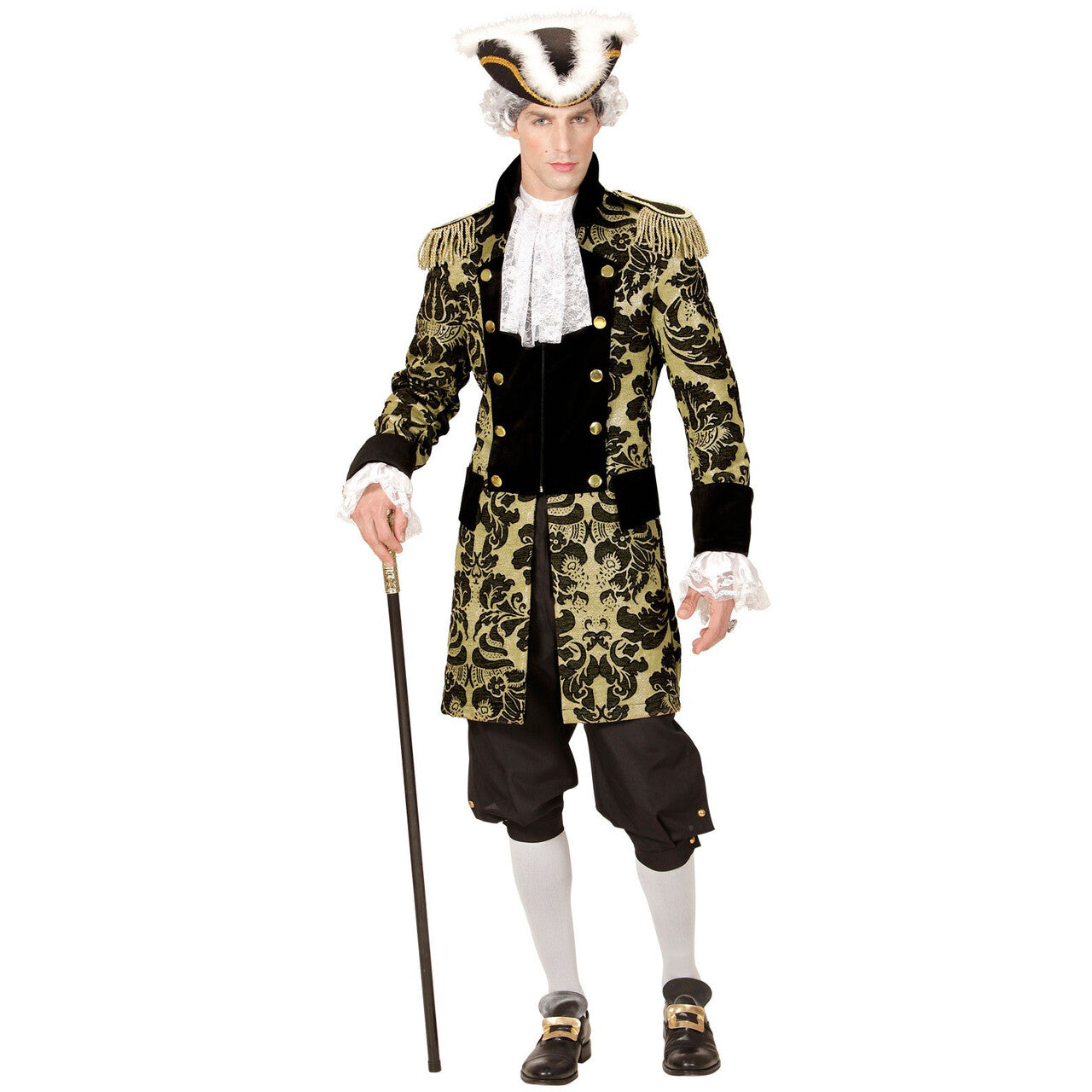 Op deze afbeelding zie je een Kostuums, van het merk Widmann. Royale Paradejas Goud Man