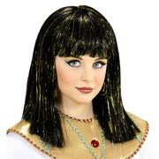 Op deze afbeelding zie je een Accessoires, van het merk Widmann. Cheops Pruik, Cleopatra Kind