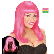 Op deze afbeelding zie je een Accessoires, van het merk Widmann. Bob Pruik, Patsy Neon Roze