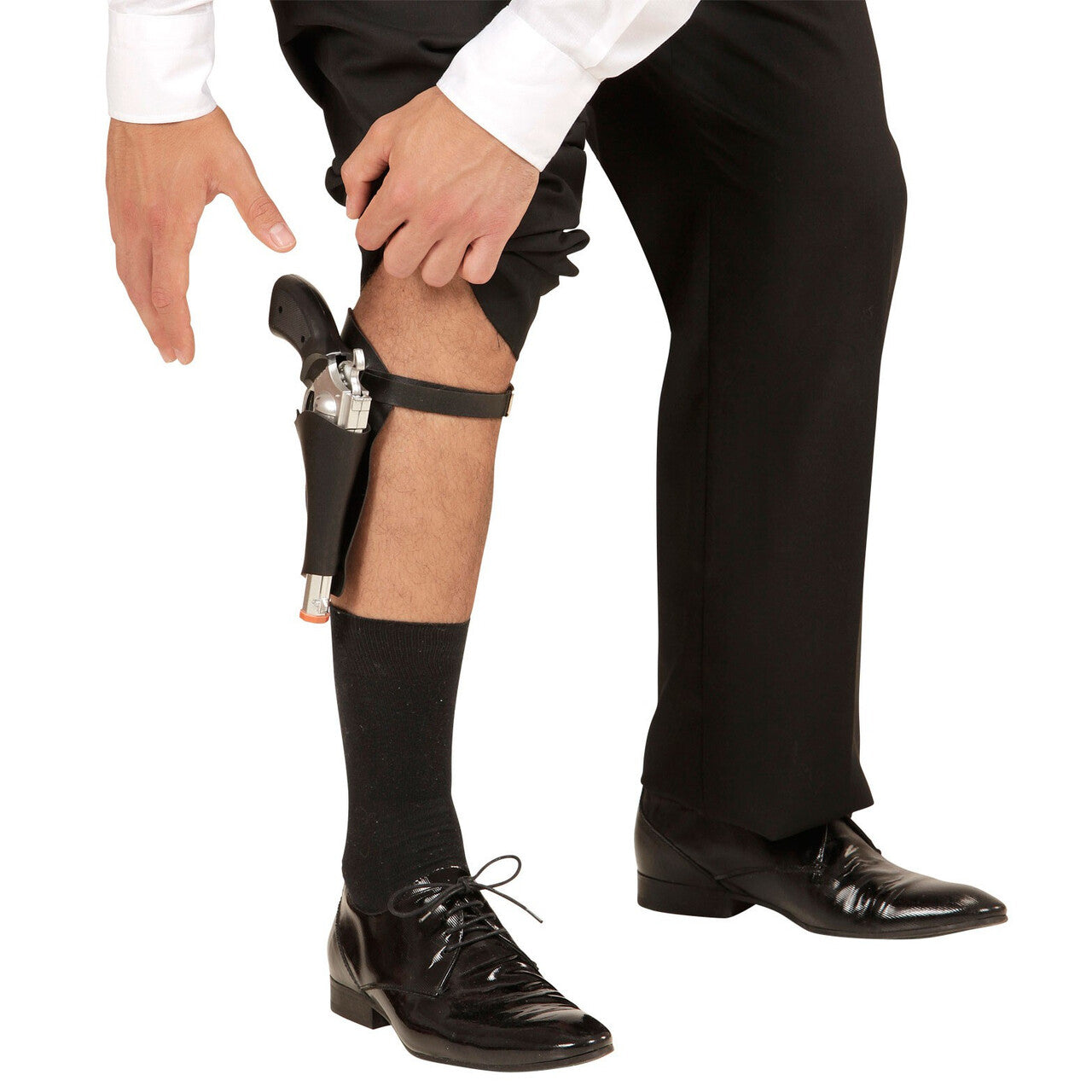 Op deze afbeelding zie je een Accessoires, van het merk Widmann. Been Pistool Holster