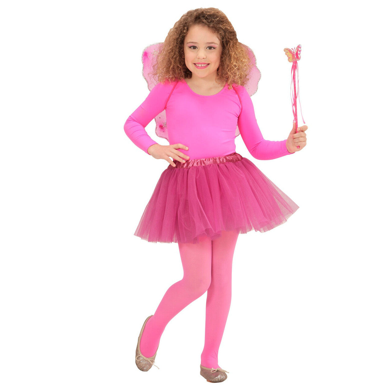 Op deze afbeelding zie je een Accessoires, van het merk Widmann. Verkleedset Magische Fee Donker Roze