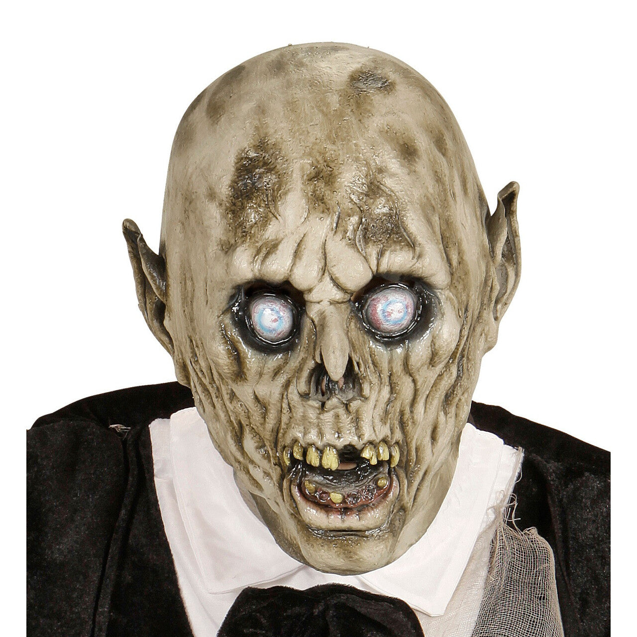 Op deze afbeelding zie je een Accessoires, van het merk Widmann. Vlekken Masker Zombie Bruidegom