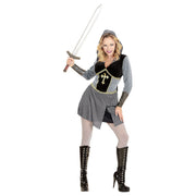 Op deze afbeelding zie je een Kostuums, van het merk Widmann. Madame Joan Of Arc (Kort) Vrouw Kostuum