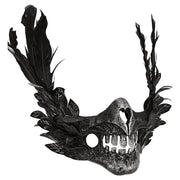 Op deze afbeelding zie je een Accessoires, van het merk Widmann. Halfmasker Black Skull Bird