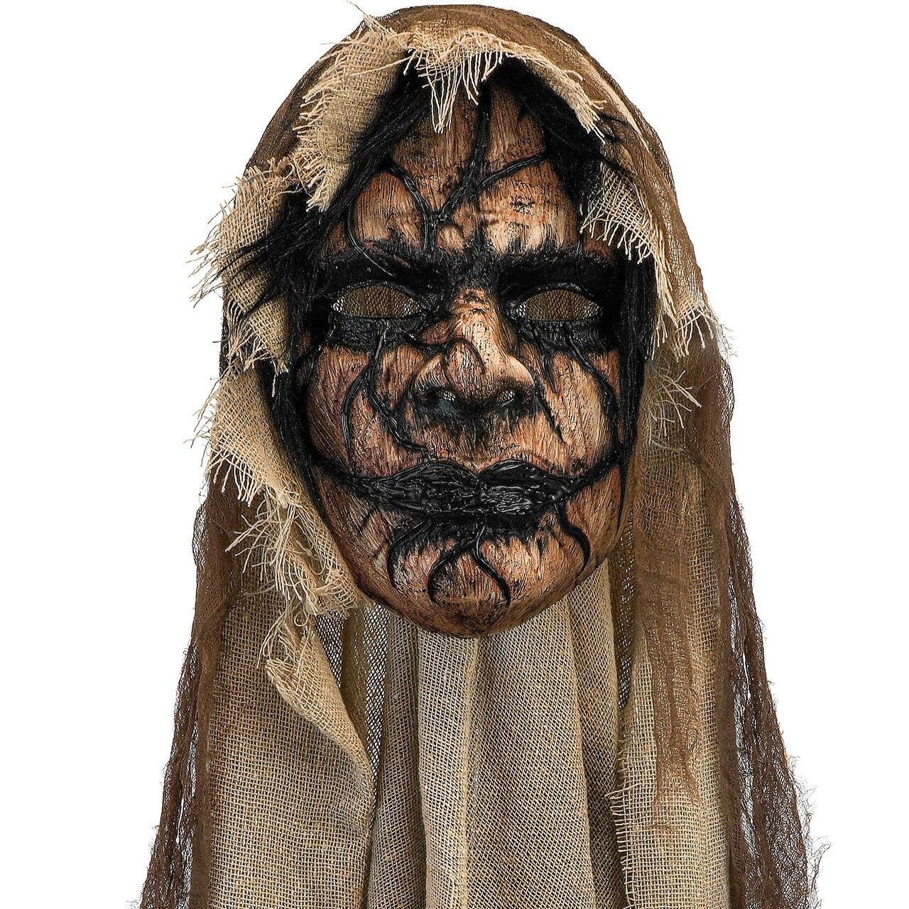 Op deze afbeelding zie je een Kostuums, van het merk Widmann. Masker Met Cape Demon Zombie Man