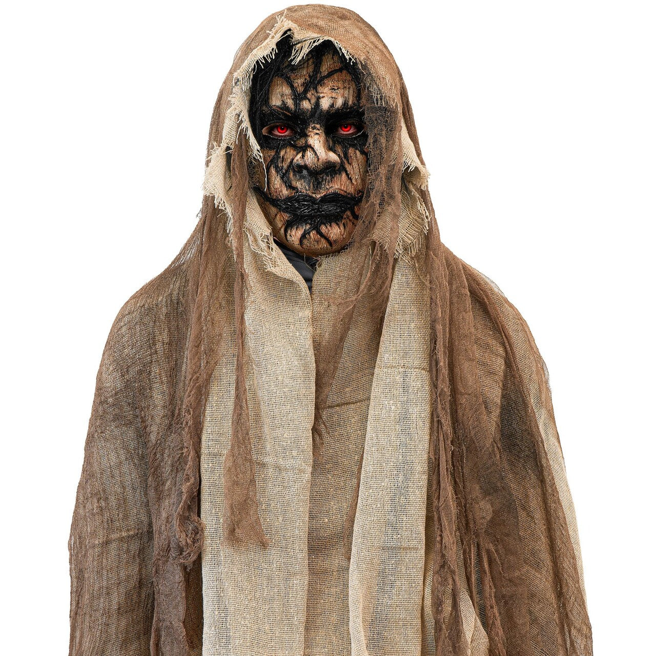 Op deze afbeelding zie je een Kostuums, van het merk Widmann. Masker Met Cape Demon Zombie Man