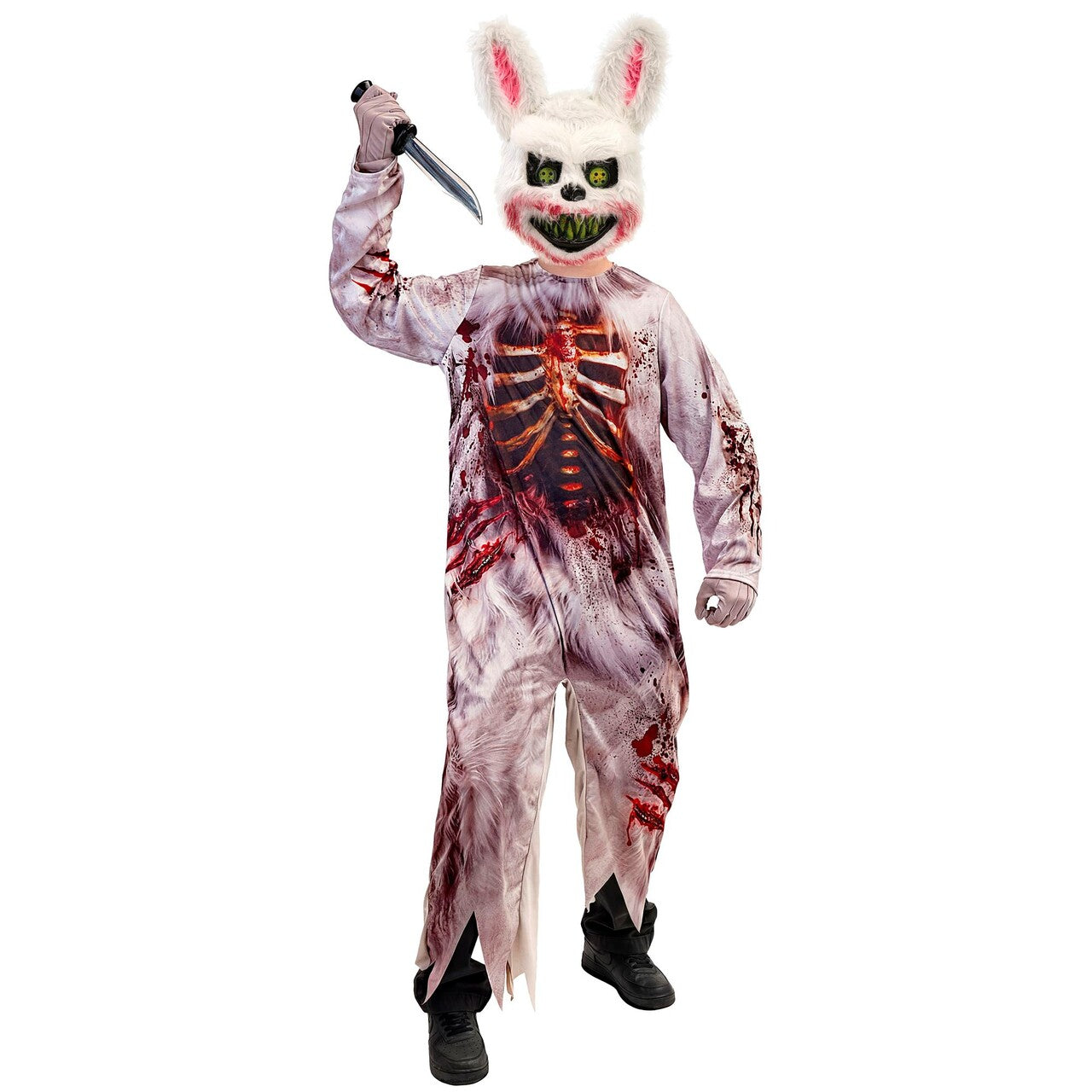 Op deze afbeelding zie je een Kostuums, van het merk Widmann. Killer Rabbit Kind Kostuum