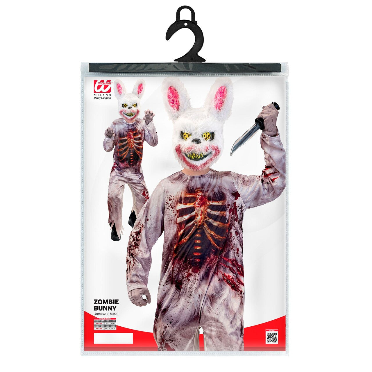 Op deze afbeelding zie je een Kostuums, van het merk Widmann. Killer Rabbit Kind Kostuum