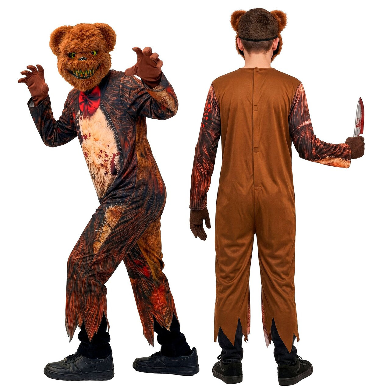 Op deze afbeelding zie je een Kostuums, van het merk Widmann. Evil Teddy The Bear Kind Kostuum
