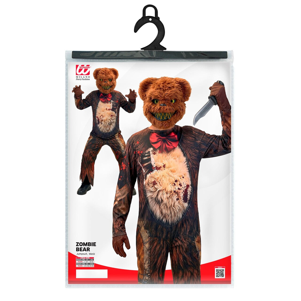 Op deze afbeelding zie je een Kostuums, van het merk Widmann. Evil Teddy The Bear Kind Kostuum