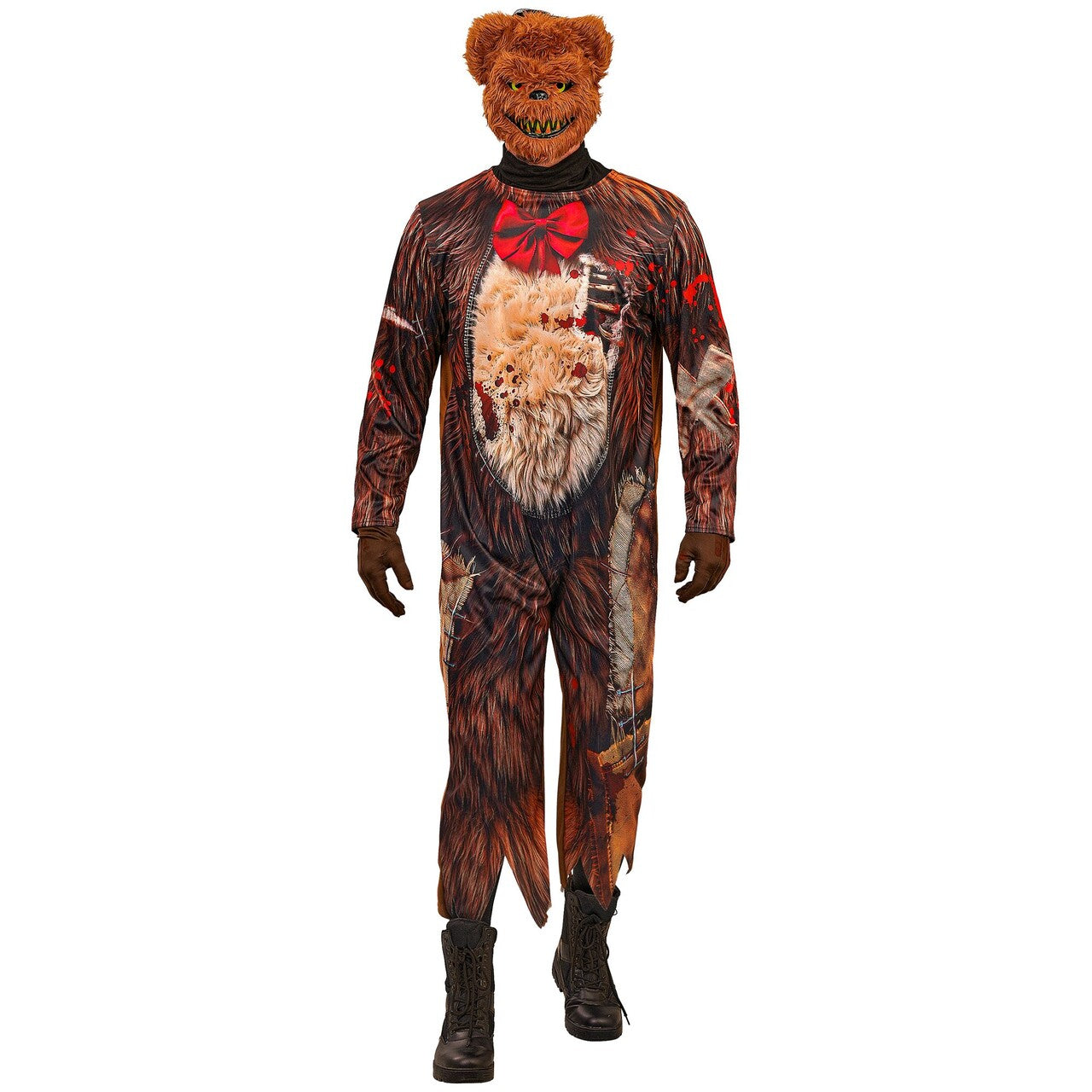 Op deze afbeelding zie je een Kostuums, van het merk Widmann. Killer Bear Zombie Man Kostuum