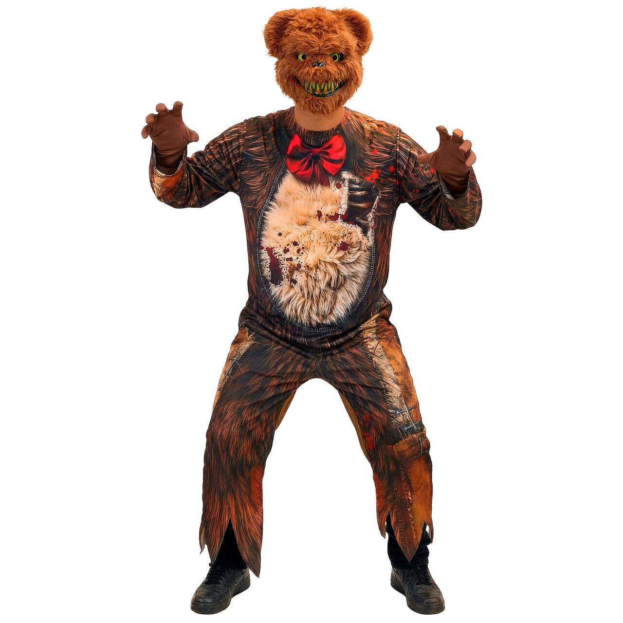 Op deze afbeelding zie je een Kostuums, van het merk Widmann. Killer Bear Zombie Man Kostuum