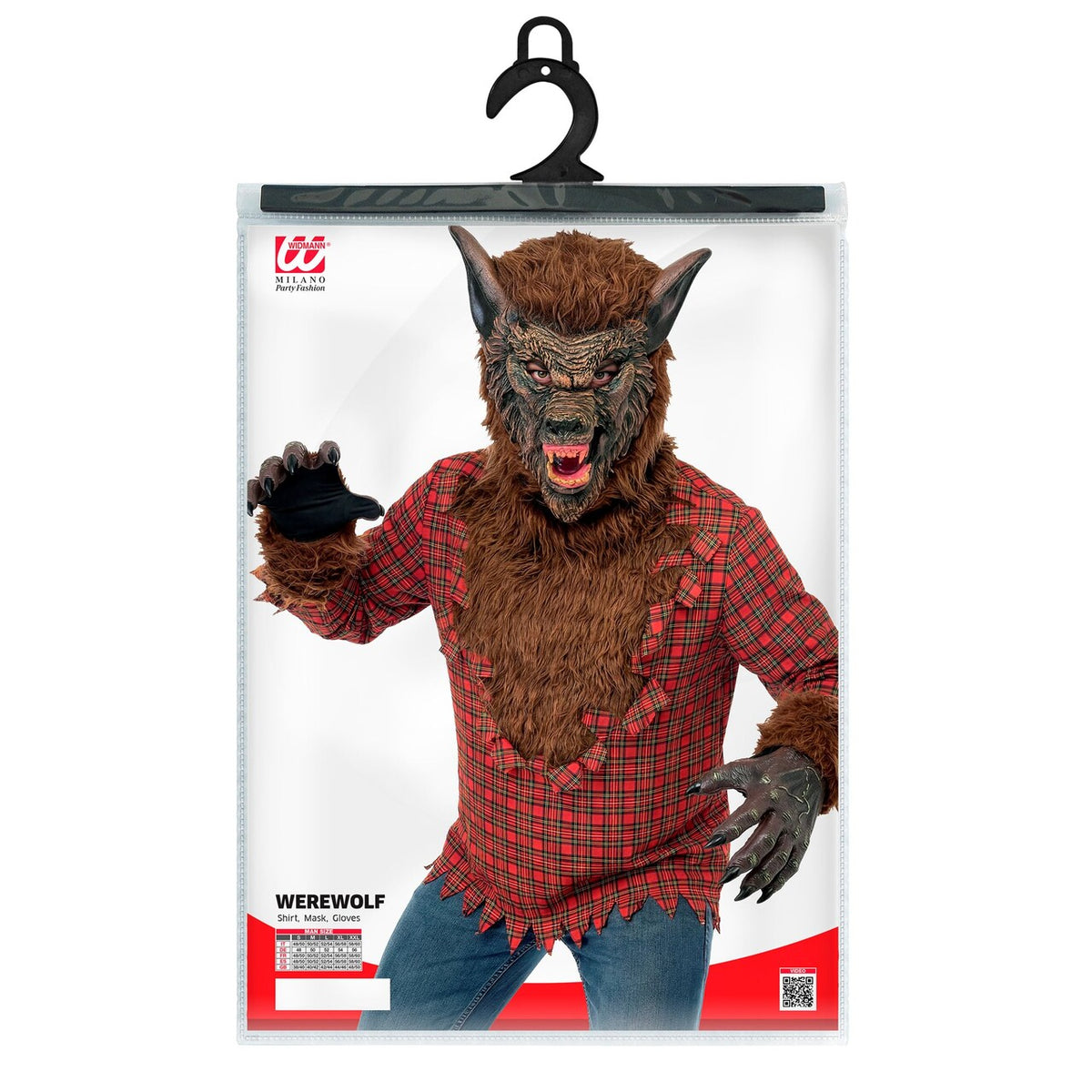 Op deze afbeelding zie je een Kostuums, van het merk Widmann. Full Moon Weerwolf Man Kostuum