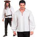 Wit Shirt Middeleeuwen Of Piraat Man