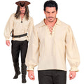 Beige Shirt Middeleeuwen Of Piraat Man