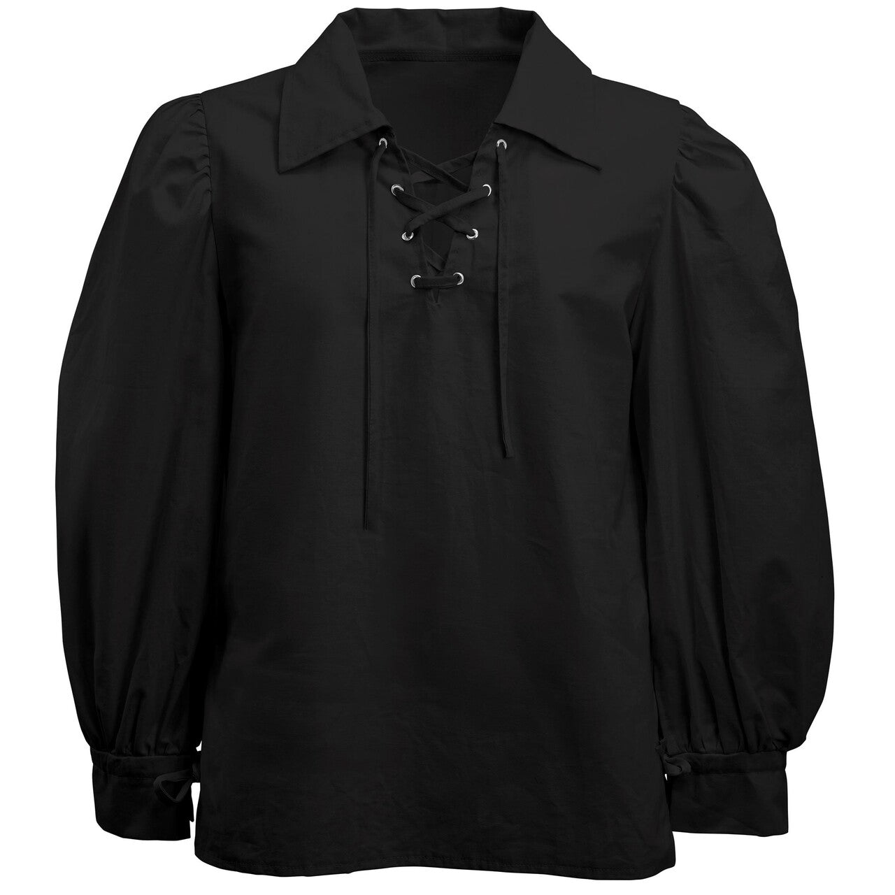 Op deze afbeelding zie je een Kostuums, van het merk Widmann. Zwart Shirt Middeleeuwen Of Piraat Man
