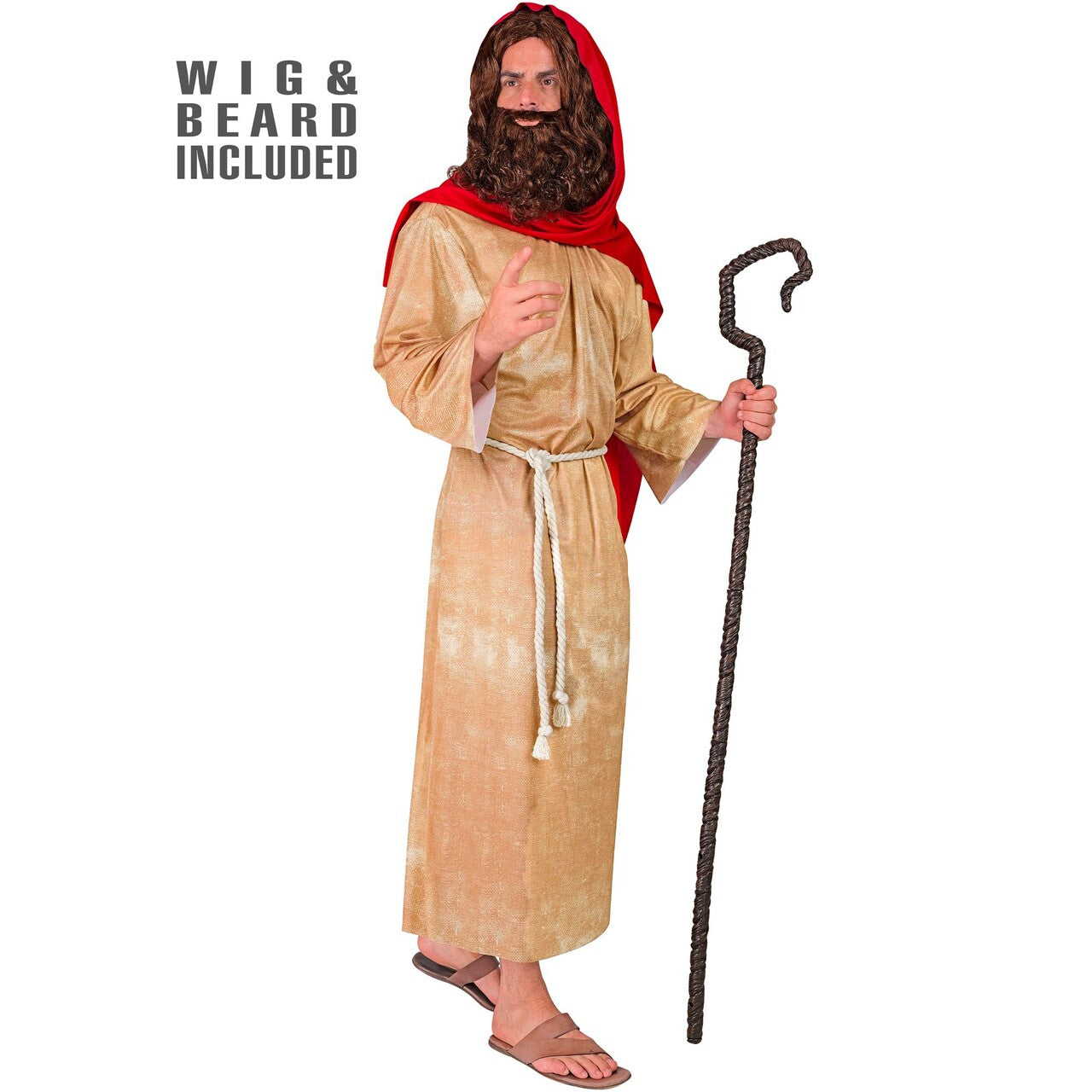 Op deze afbeelding zie je een Kostuums, van het merk Widmann. Herder Messias Man Kostuum