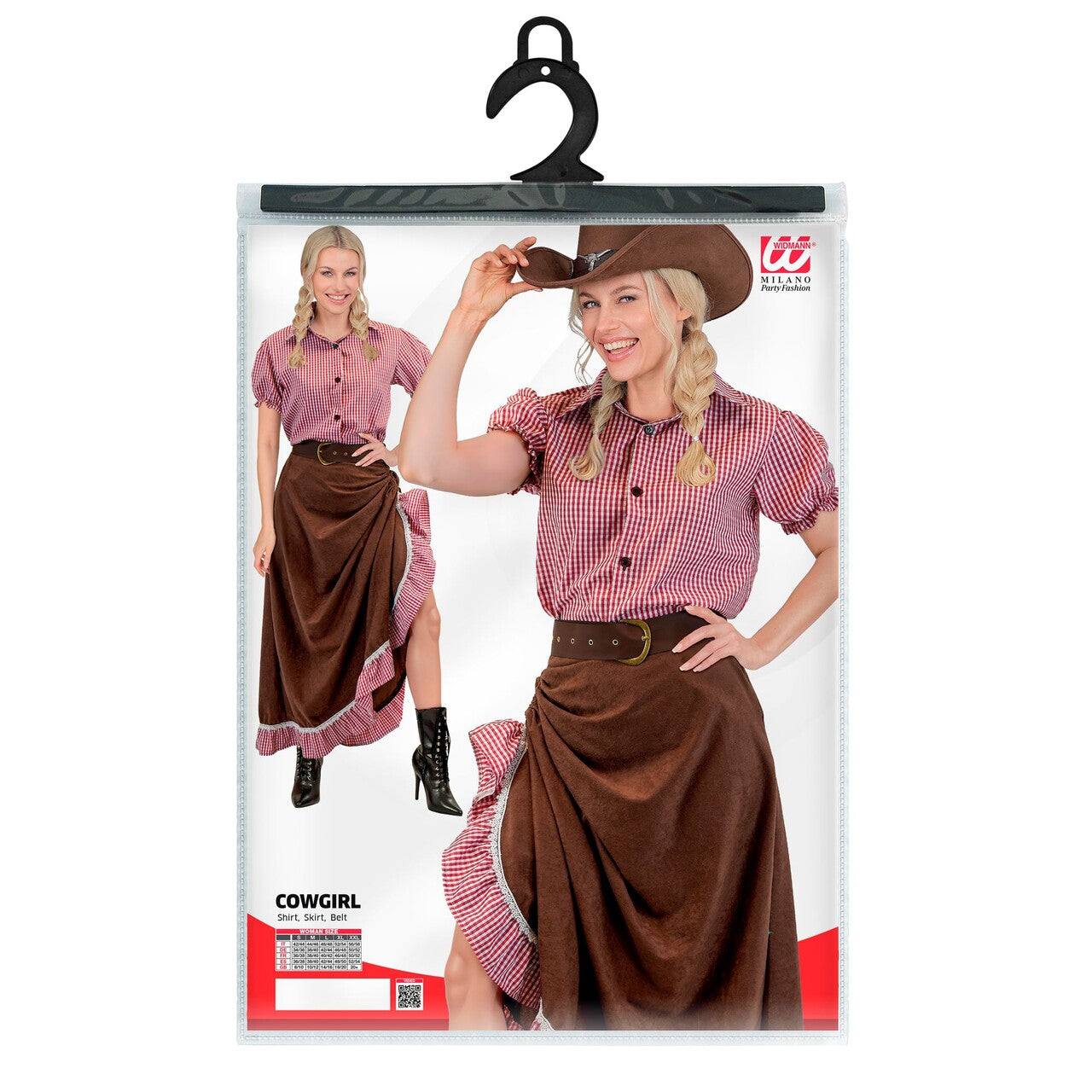 Op deze afbeelding zie je een Kostuums, van het merk Widmann. Saloon Girl Betsy Vrouw Kostuum