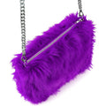 Zachte Pluche Hand Tas Paars