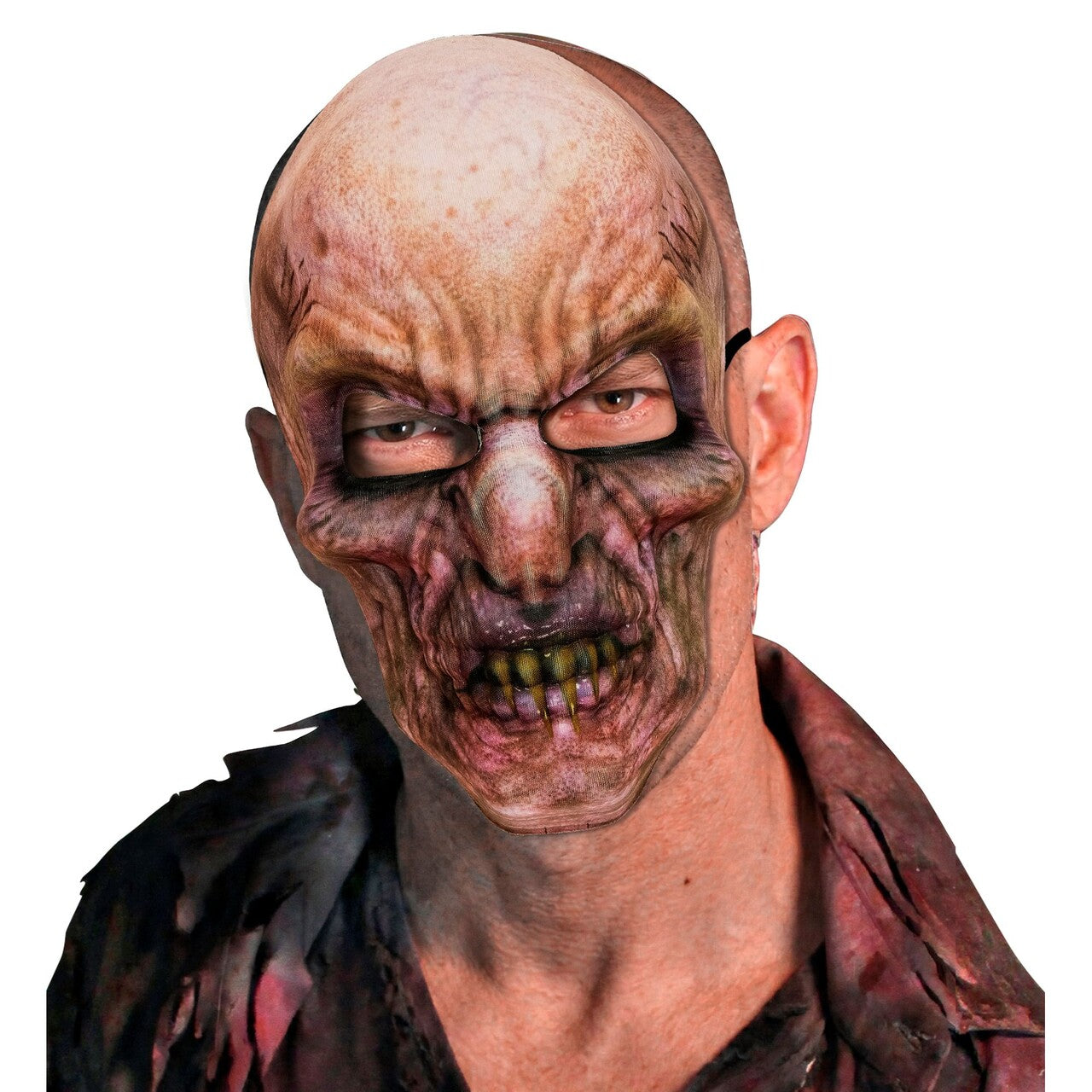 Op deze afbeelding zie je een Accessoires, van het merk Widmann. Hongerige Zombie Masker