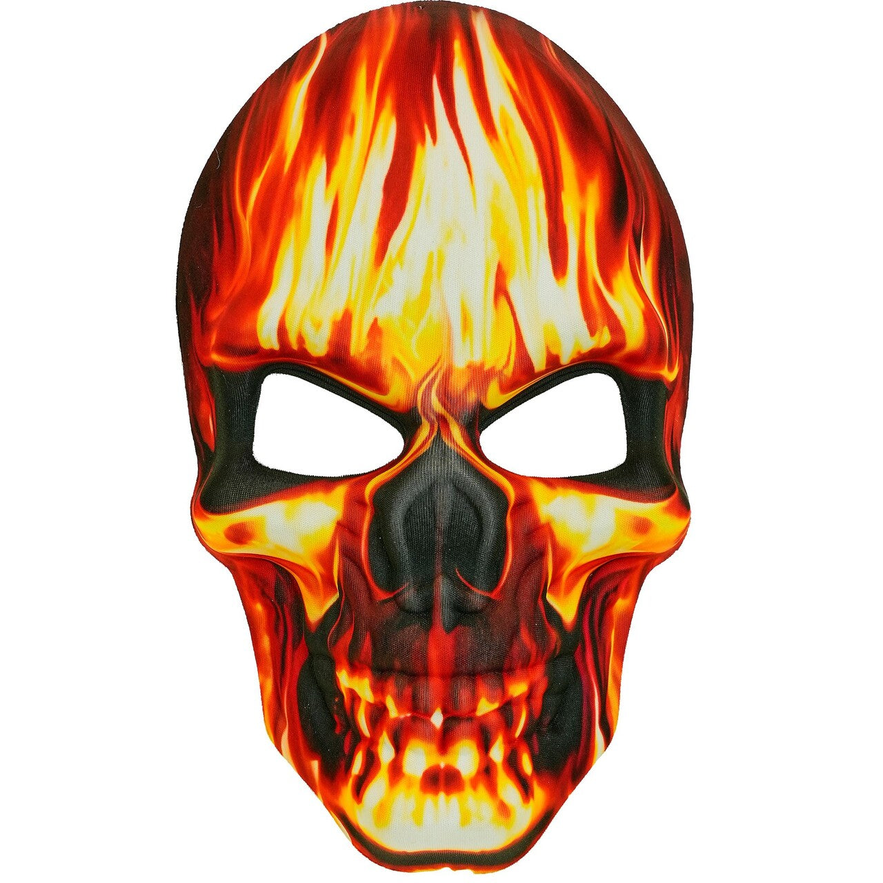 Op deze afbeelding zie je een Accessoires, van het merk Widmann. Skull On Fire Masker