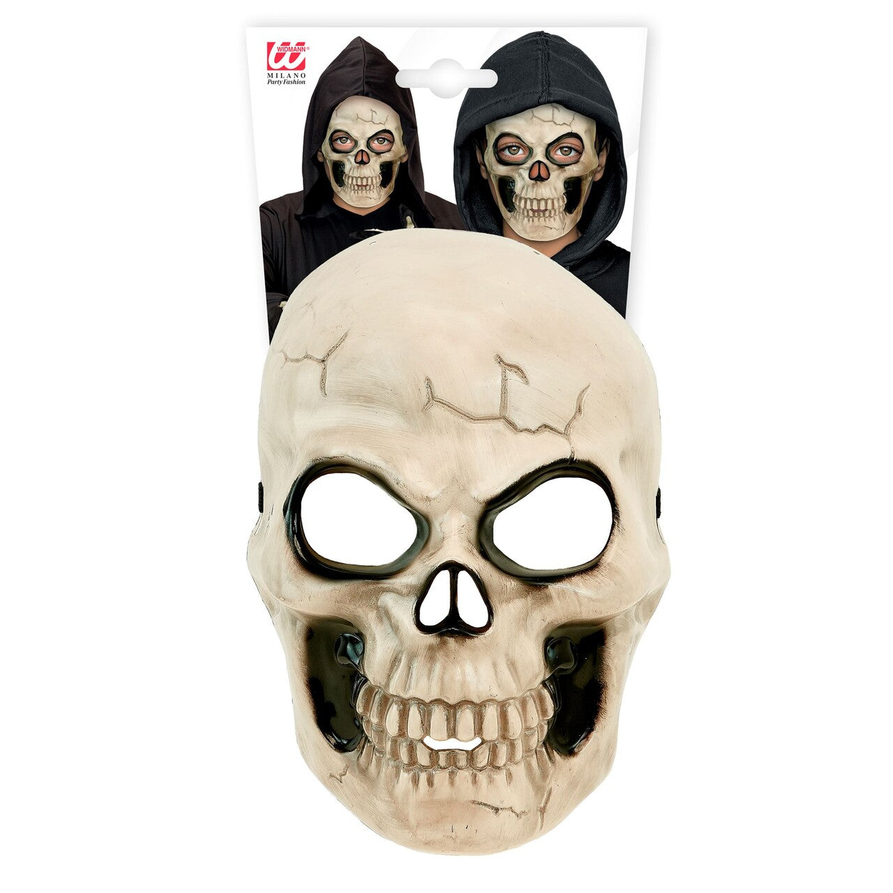 Op deze afbeelding zie je een Accessoires, van het merk Widmann. Masker Halloween Skull Kind