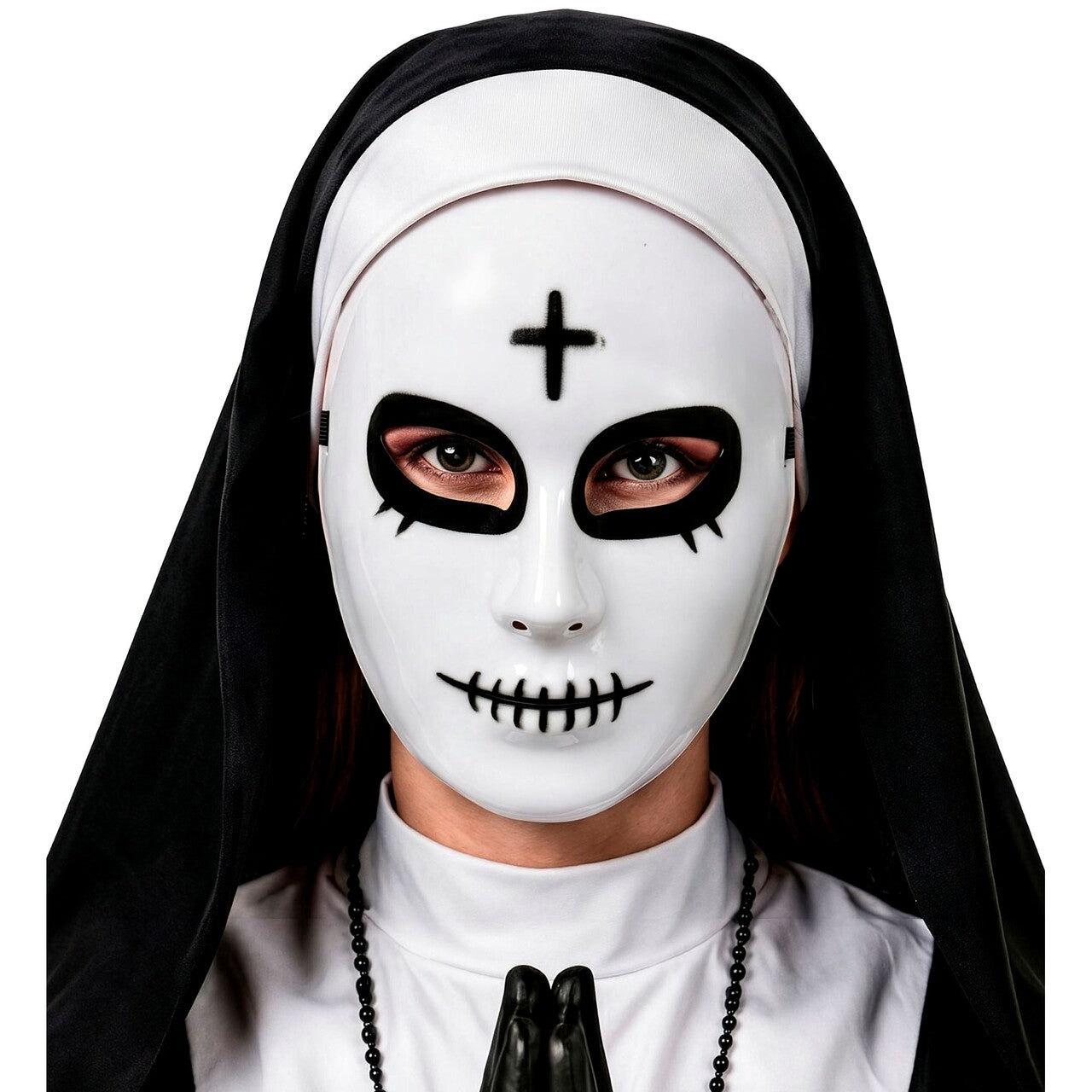 Op deze afbeelding zie je een Accessoires, van het merk Widmann. Masker Satanische Non