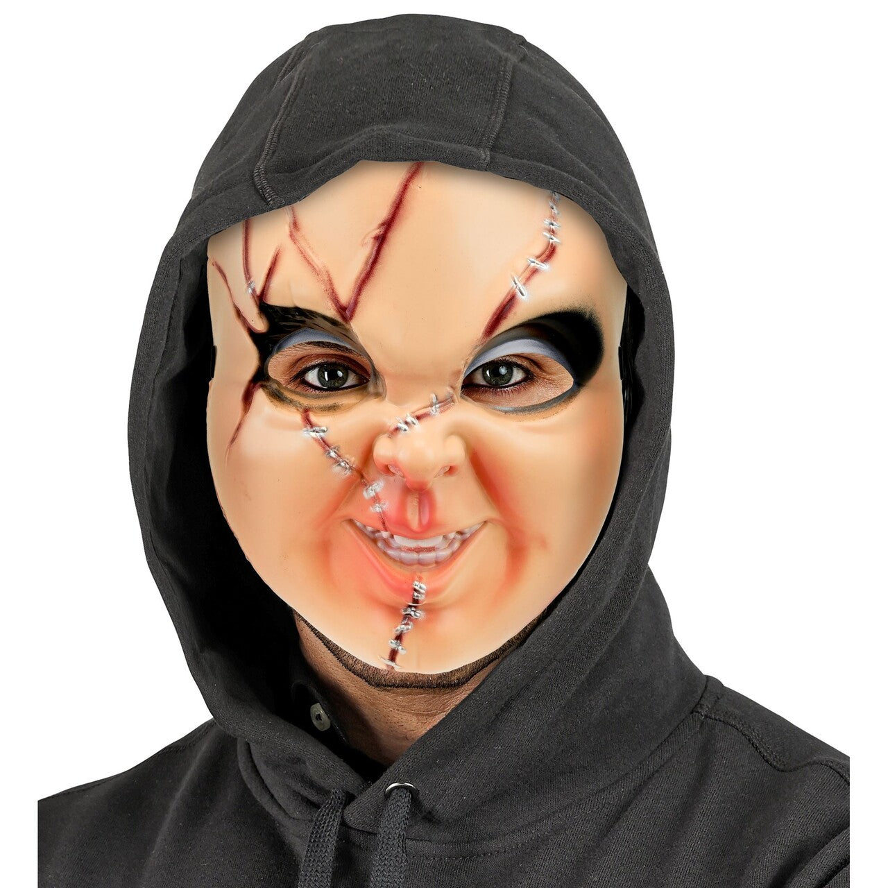 Op deze afbeelding zie je een Accessoires, van het merk Widmann. Masker Murder Doll Chuck