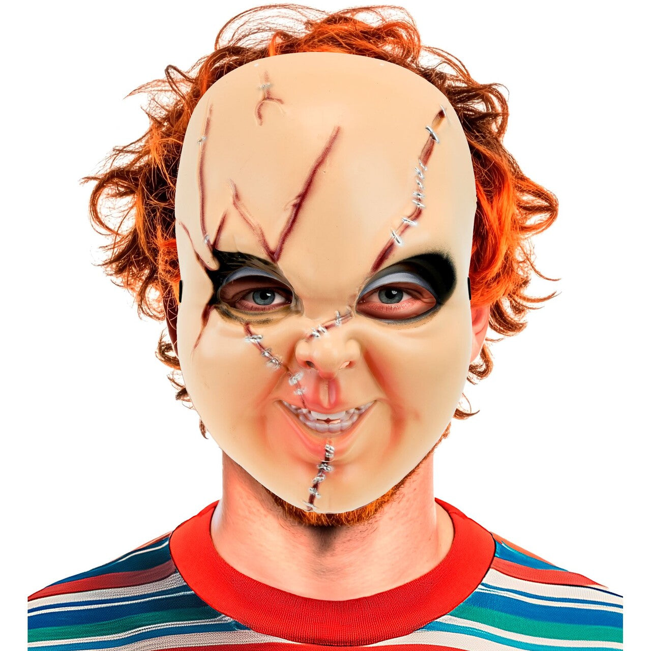 Op deze afbeelding zie je een Accessoires, van het merk Widmann. Masker Murder Doll Chuck