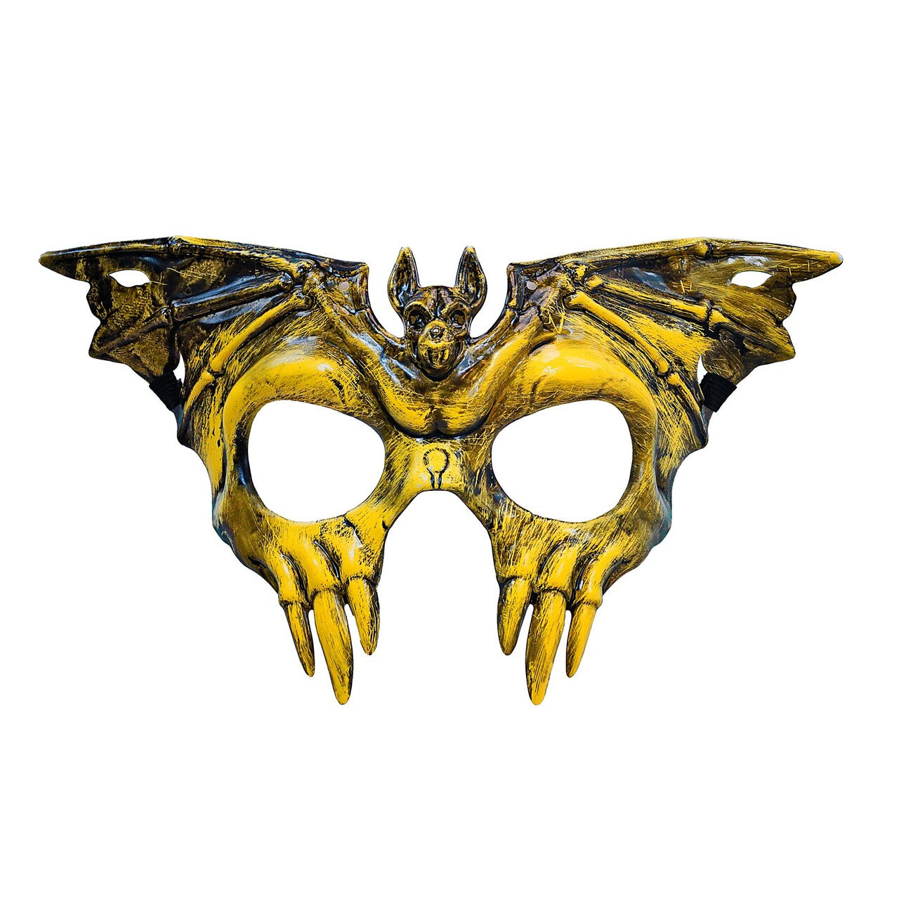 Op deze afbeelding zie je een Accessoires, van het merk Widmann. Yellow Poison Bat Masker