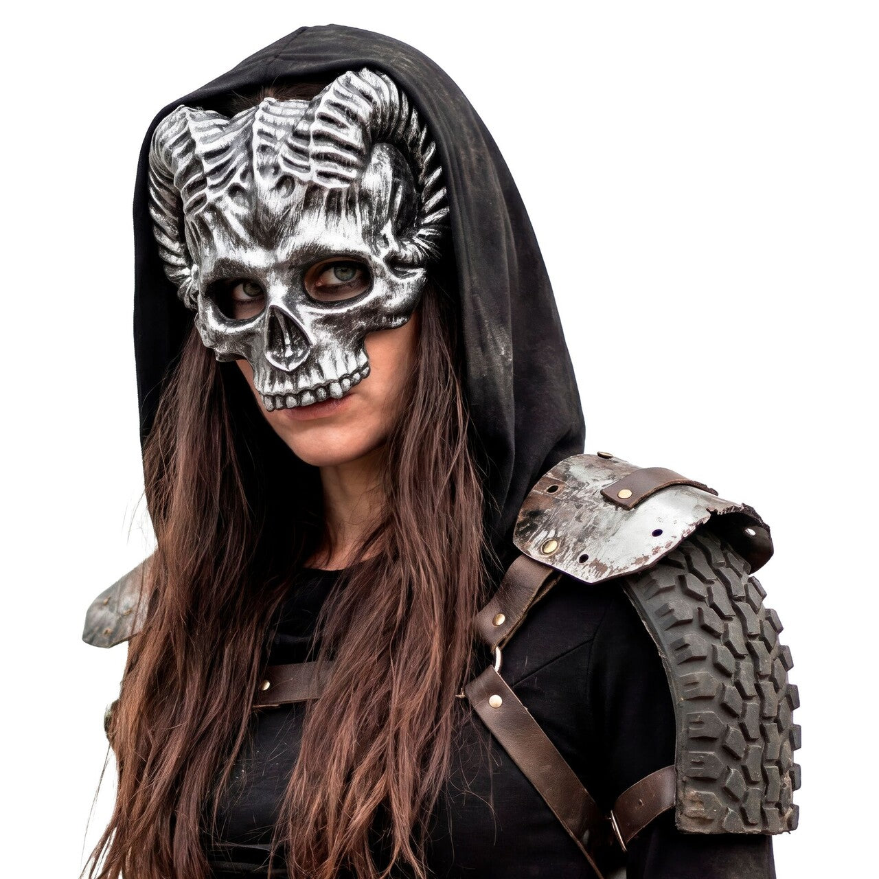 Op deze afbeelding zie je een Accessoires, van het merk Widmann. Masker Skull Ram