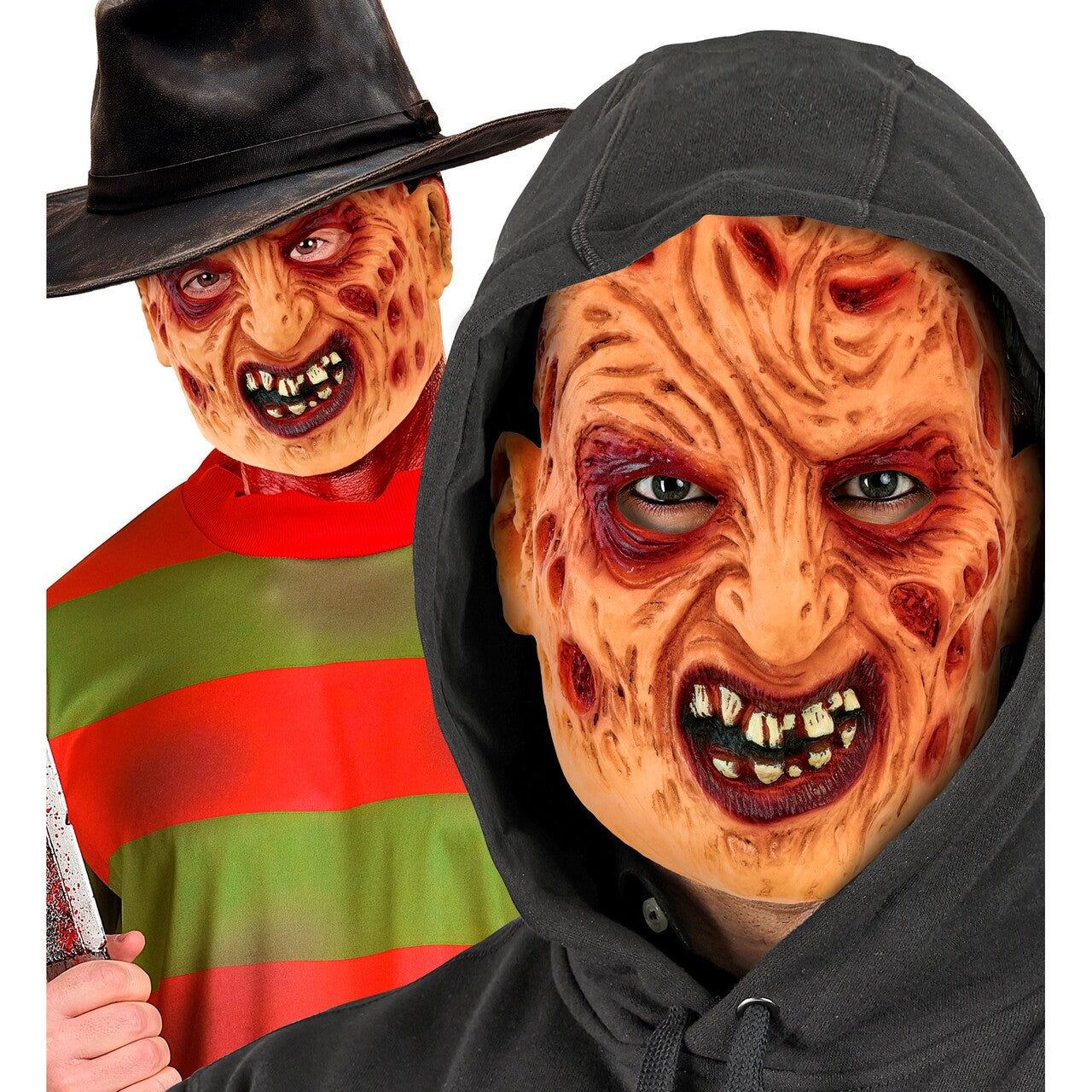 Op deze afbeelding zie je een Accessoires, van het merk Widmann. Freddy Latex Hoofdmasker