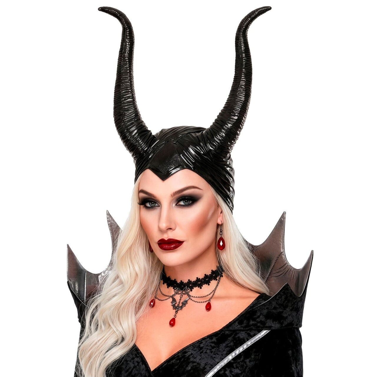 Op deze afbeelding zie je een Accessoires, van het merk Widmann. Malefica Hoorns