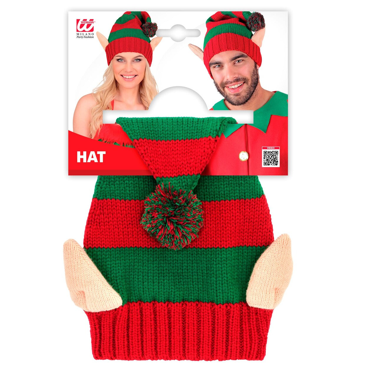 Op deze afbeelding zie je een Accessoires, van het merk Widmann. Santas Little Helper Elf Muts