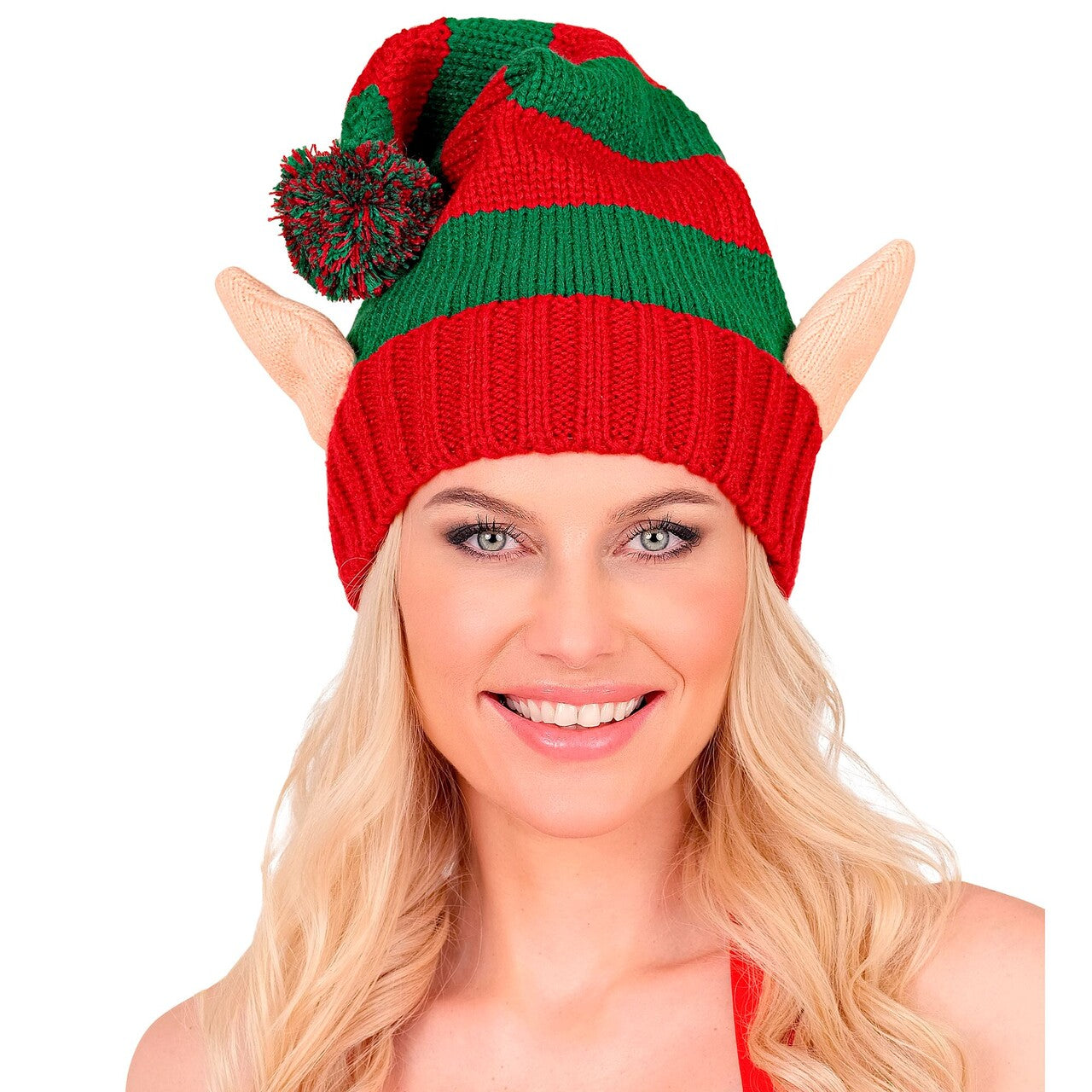 Op deze afbeelding zie je een Accessoires, van het merk Widmann. Santas Little Helper Elf Muts