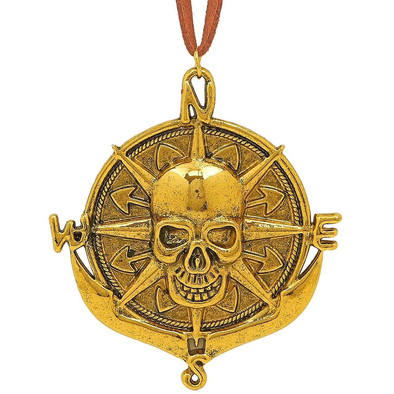 Op deze afbeelding zie je een Accessoires, van het merk Widmann. Piraten Skull Medaillon Ketting