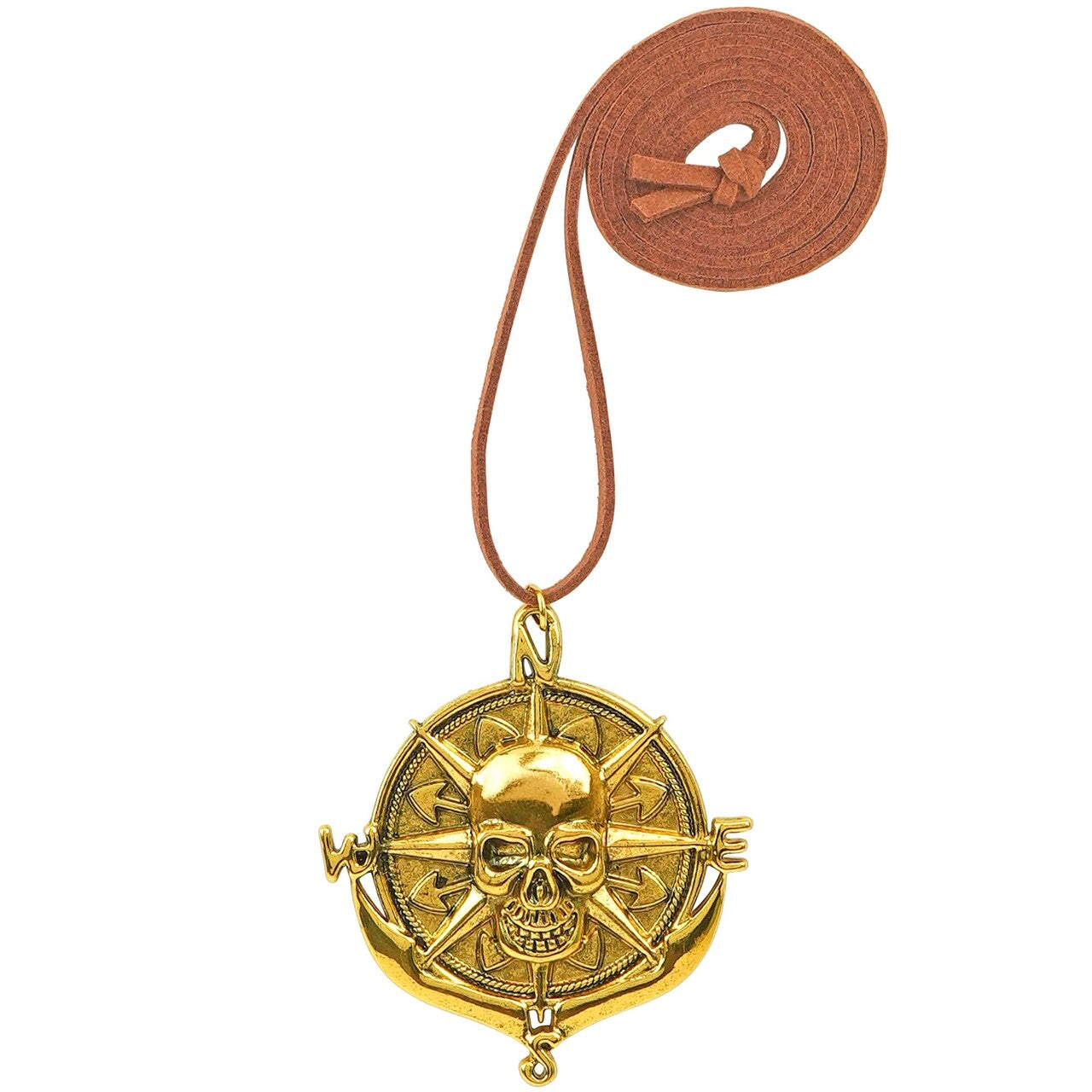Op deze afbeelding zie je een Accessoires, van het merk Widmann. Piraten Skull Medaillon Ketting