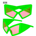 Cat Eye Bril Neon Groen