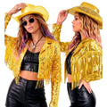 Gold Fever Glitter & Franje Jas Vrouw