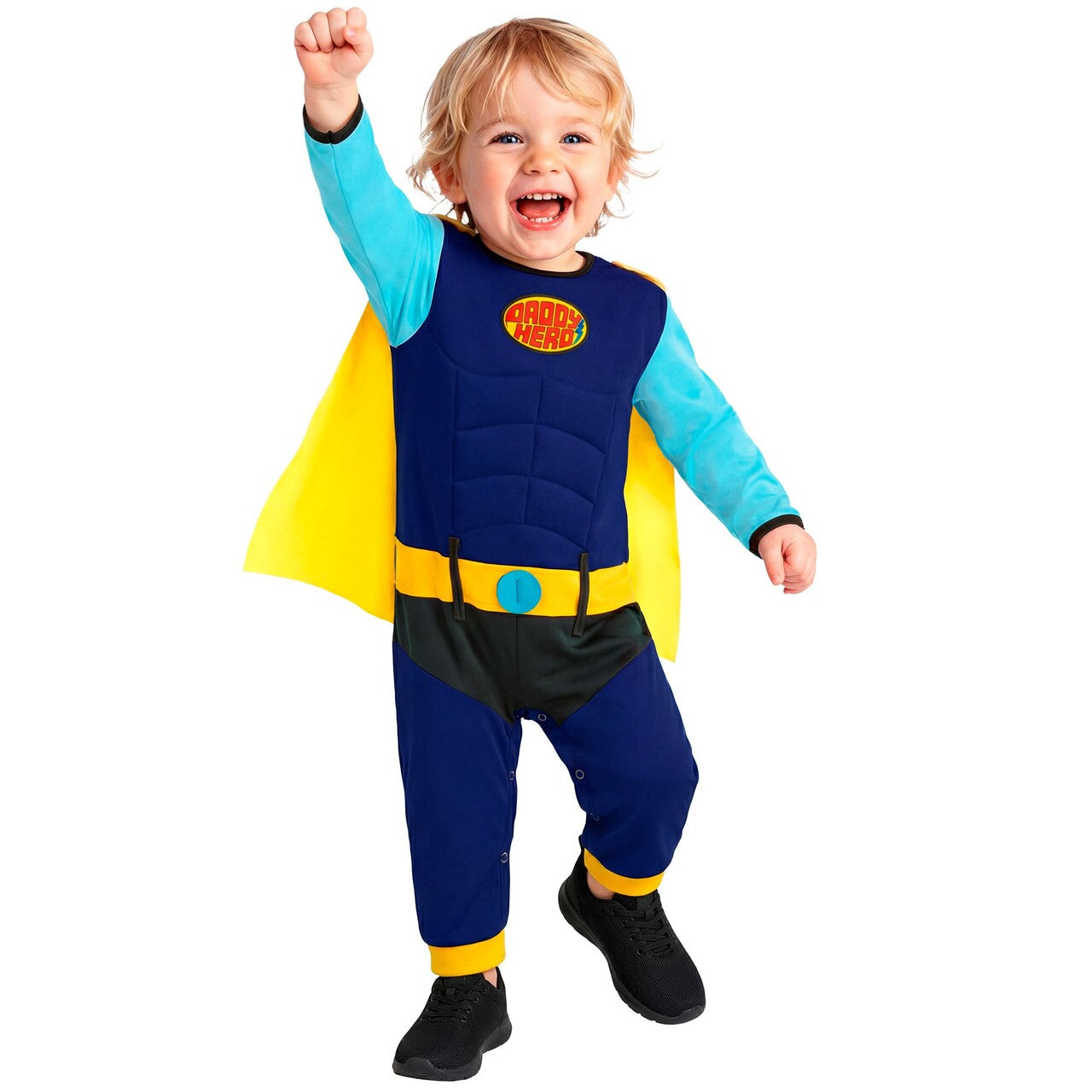 Op deze afbeelding zie je een Kostuums, van het merk Widmann. Superbaby Go! Daddy Hero Jongen Kostuum
