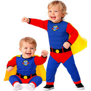 Op deze afbeelding zie je een Kostuums, van het merk Widmann. Superbaby In Actie Jongen Kostuum
