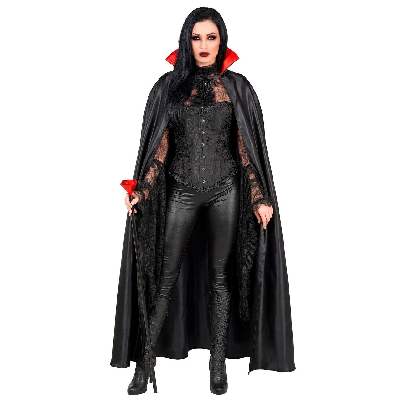 Op deze afbeelding zie je een Kostuums, van het merk Widmann. Vampier Vlammer Cape Unisex