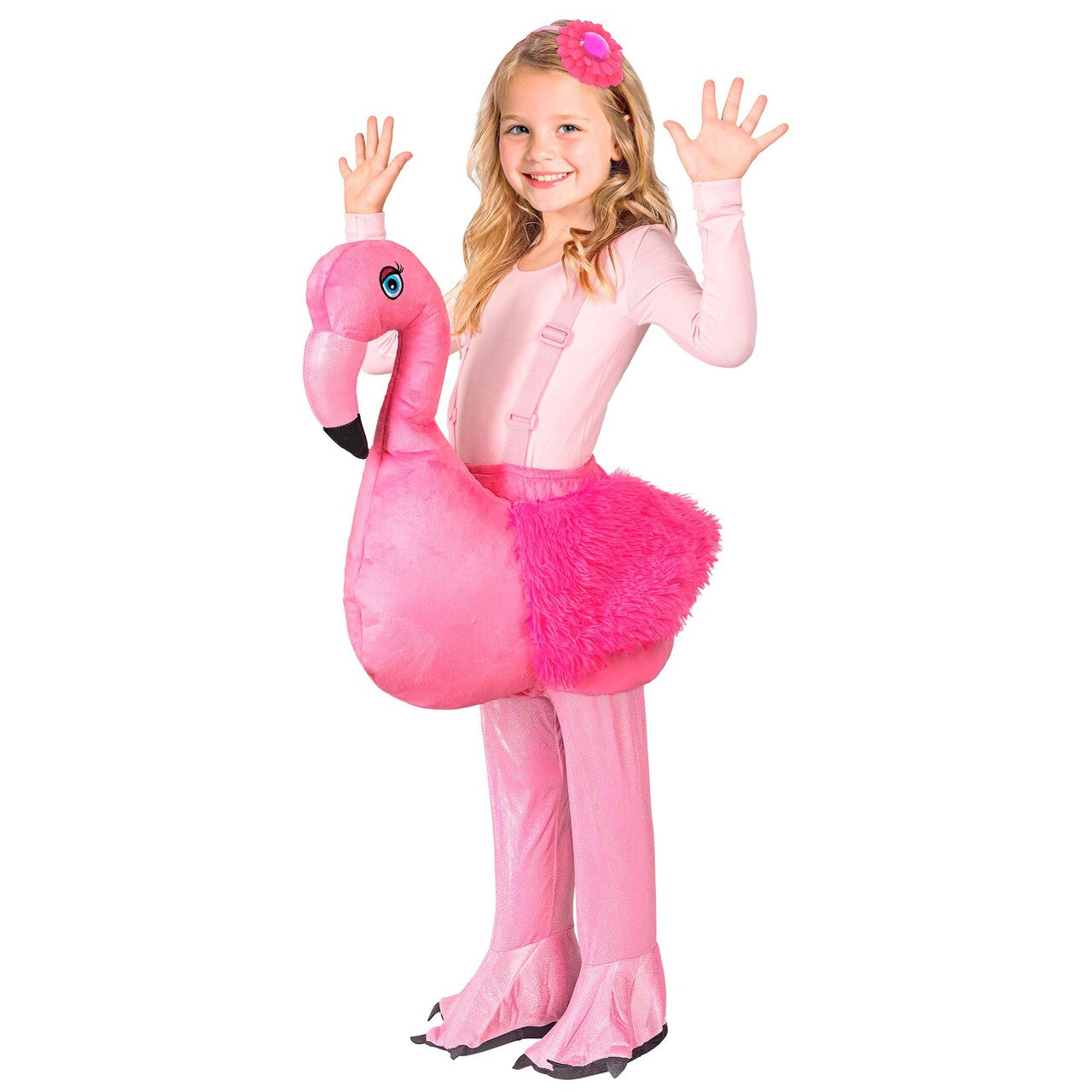 Op deze afbeelding zie je een Kostuums, van het merk Widmann. Flamingo Fiësta Meisje Kostuum