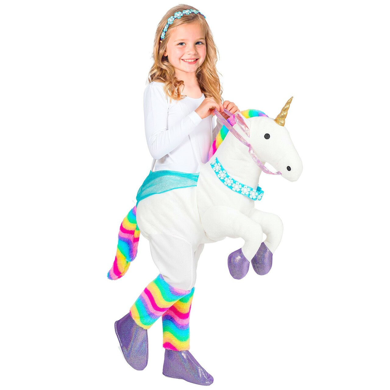 Op deze afbeelding zie je een Kostuums, van het merk Widmann. Unicorn On The Run Meisje Kostuum