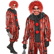 Op deze afbeelding zie je een Kostuums, van het merk Widmann. Boze Clown Casper Man Kostuum
