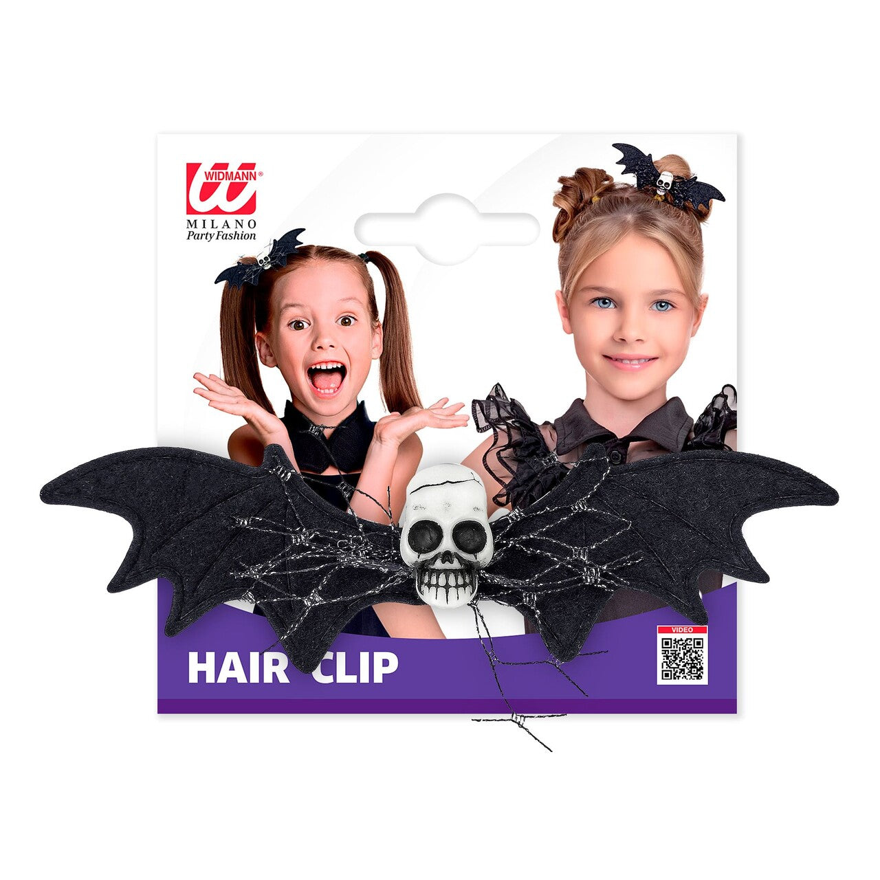 Op deze afbeelding zie je een Accessoires, van het merk Widmann. Griezelige Vleermuis Haarclip